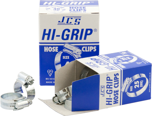 JCS Hi-Grip Hose Clips Boxed Size 55