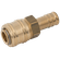 1/4 HOSETAIL  COUPLING BRASS UNPLATED