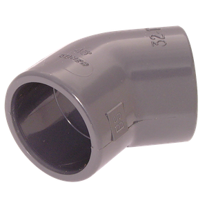 ID SOLVENT ELBOW 45DEG UPVC DGREY