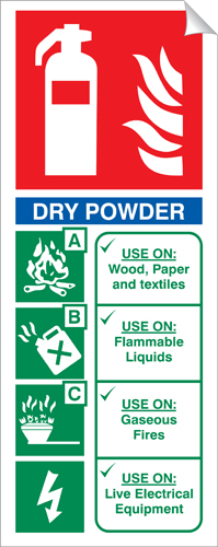 Dry Powder 250 x 100mm Sticker