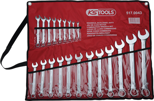 KS Combination Spanner Set, 21-pcs