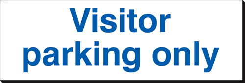 Visitor Parking Only 120 x 360mm Sign