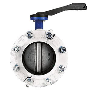 BUTTERFLY VALVE WITH COUPLING 168.3MM