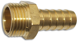 Brass Quick Connector Hex Male 3/4" BSP x 1"