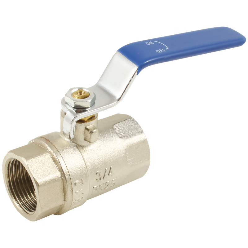 BALL VALVE F/F BLUE LEVER