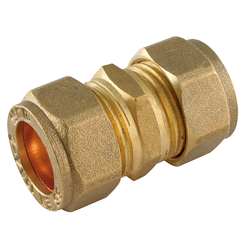 OD EQUAL METRIC STR COUPLER BRASS