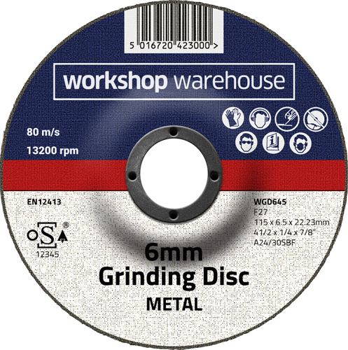 115mm x 6.5mm x 22mm Grinding Disc DPC