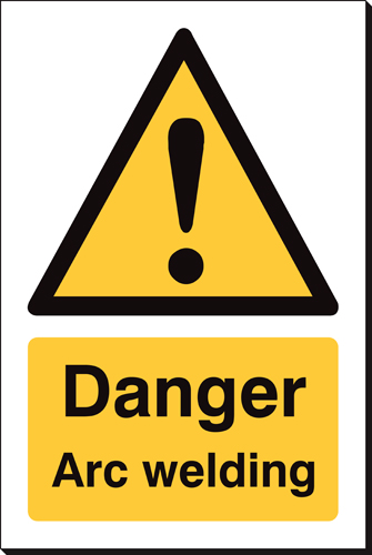 Warning Arc Welding 240 x 360mm Sign