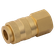 BE25B-BRASS EURO COUPLINGS 1/4 BSPP FEM