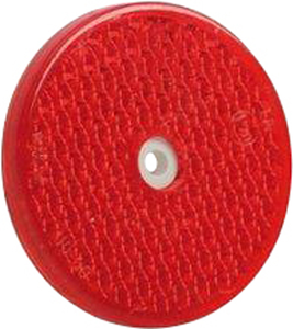 Round Reflector Red