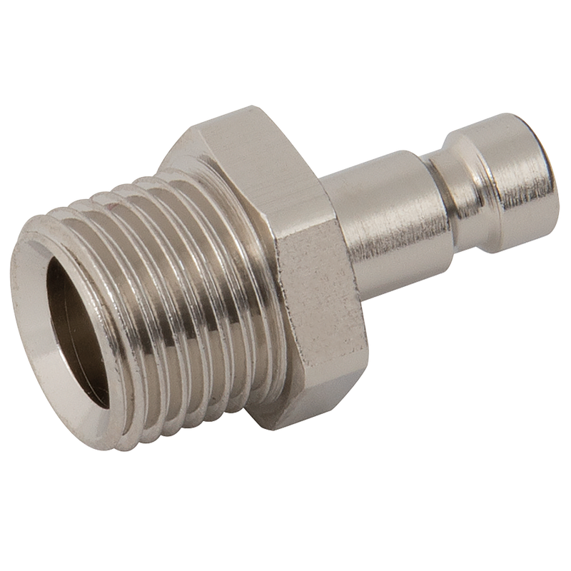 1/8 BSPP MALE PLUG BRASS NICKEL