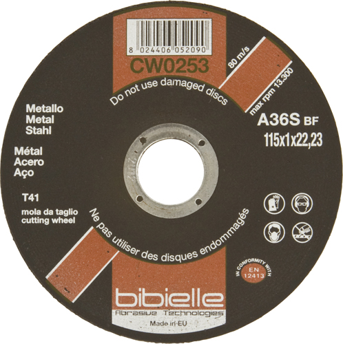 BIBIELLE Cutting Discs Flat 115 x 1.0