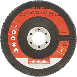 BIBIELLE Flap Discs Zirc Concl 115mm P80