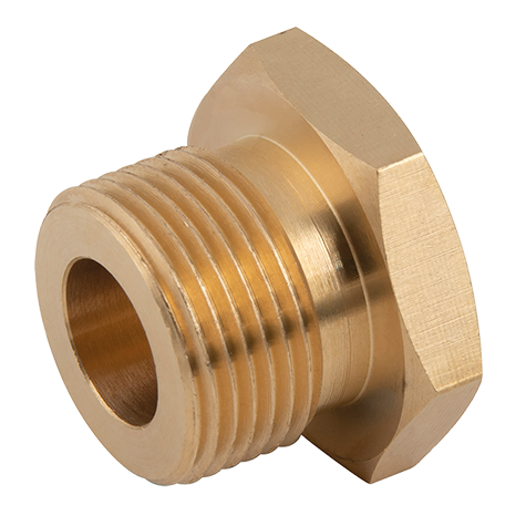 M10X1.0 SOLID BRASS MALE PLUG