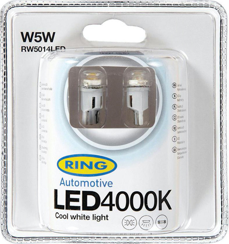 RING 501 LED Filament Bulb 12V W5W 4000K