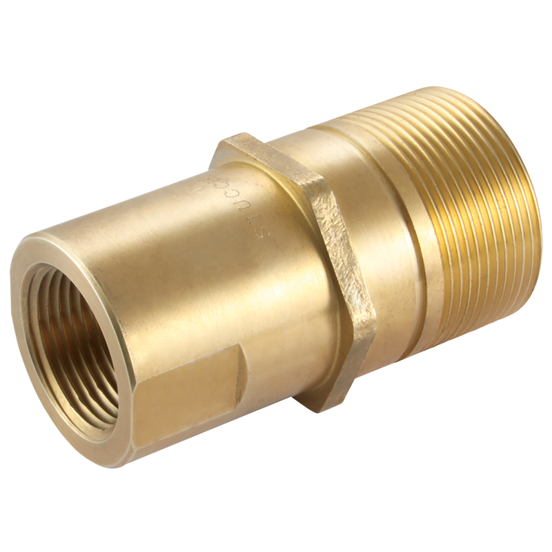 NPTF BRASS COUPLING