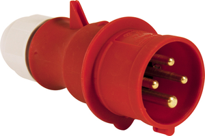 415V 16 Amp Red 4 Pin Plug