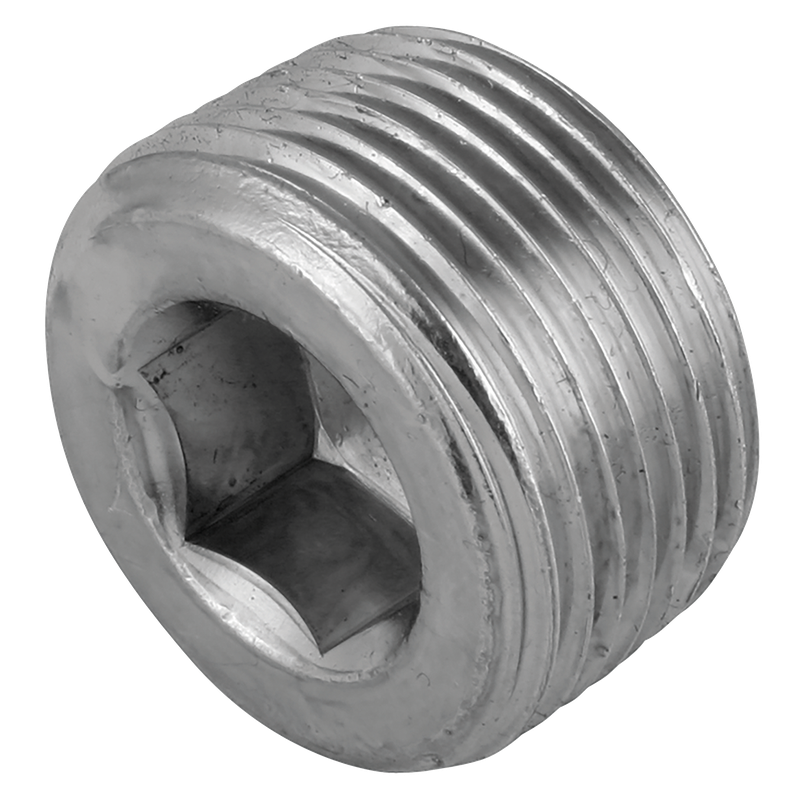 NPTF HEX SOCKET STEEL PLUG