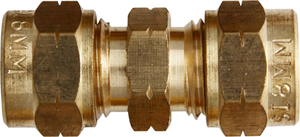 Tube Couplings Brass w/Stp Olives 11mm