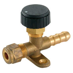 1/4 OD X 3/8ID 5/16 FOOT MOUNT VALVE