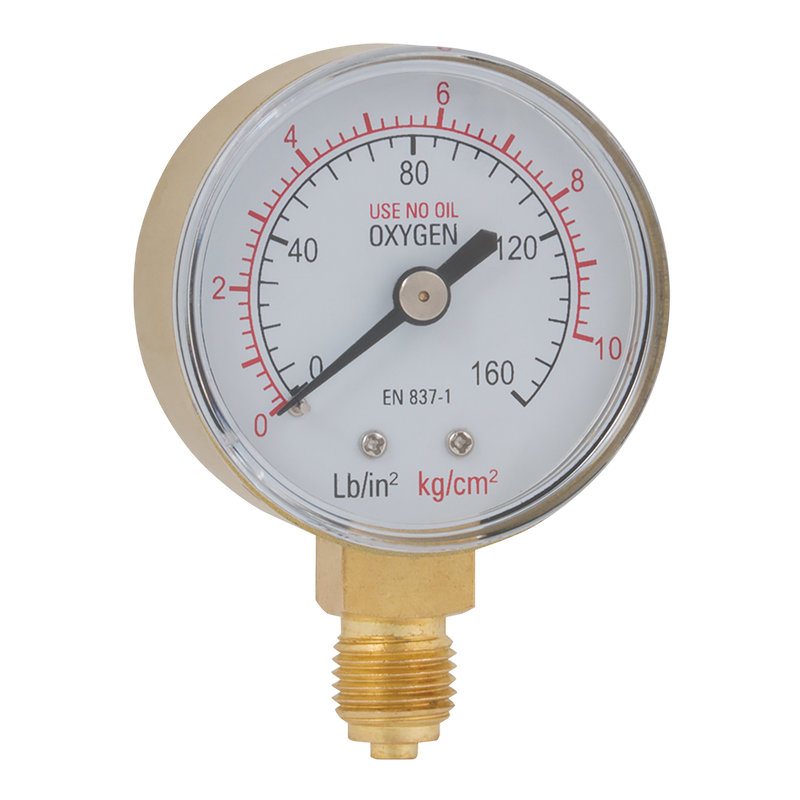 1/4inBSPP 50MM OXYGEN BOTOM GAUGE