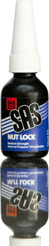 S.A.S Nut Lock Medium Strength 10ml-Multipack(12)