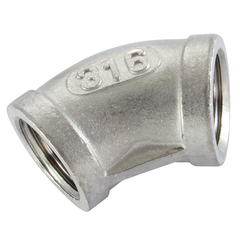 BSP FEM EQUAL ELBOW 45 S/STEEL 316