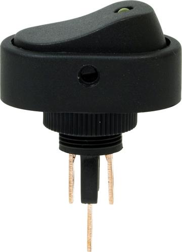 12V LED Rocker Switch - Amber