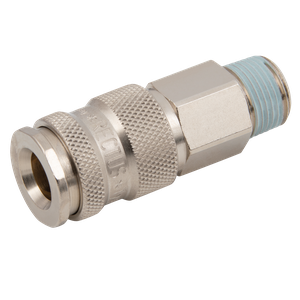 BSPP MALE COUPLING BRASS NP