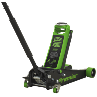 Trolley Jack 4 Tonne Low Profile Rocket Lift Green