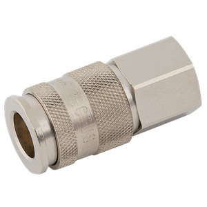 BSPP FEM  COUPLING BRASS NICKEL