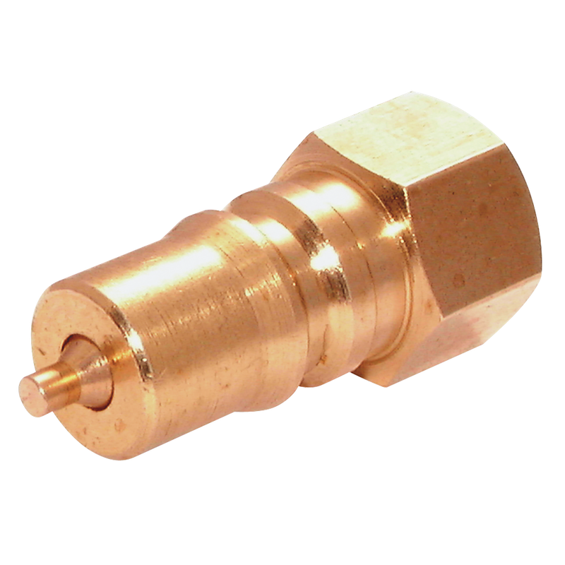 BSP FEM ISO B PLUG BRASS VITON