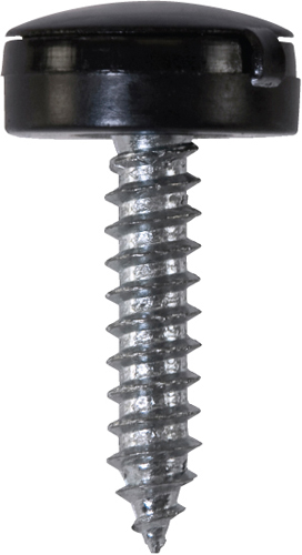 Security Number Plate Screws Black