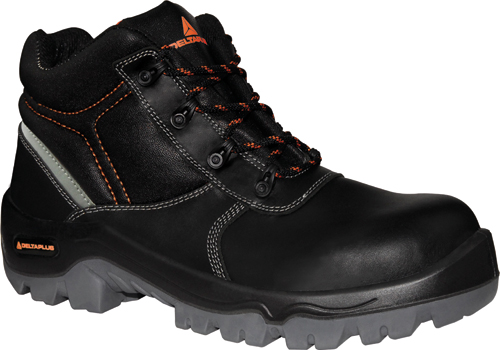 DELTAPLUS Leather Hiker Safety Boots Black 9