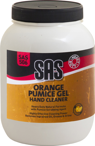 S.A.S Orange Pumice Gel Hand Cleaner 3 Ltr