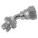 1/4 BSP M/F SWIV 45  SWEPT ELB 60 CONE