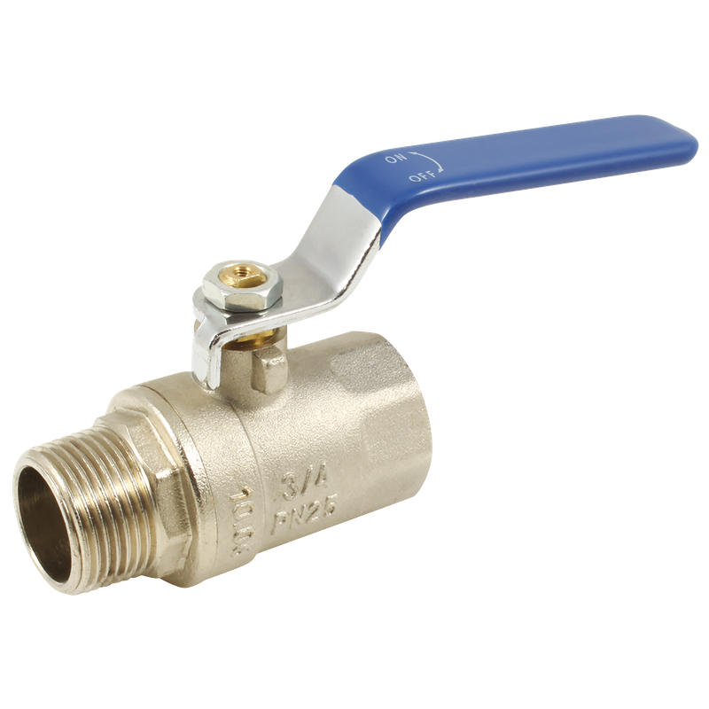 BSPP BALL VALVE M/F BLUE  HANDLE