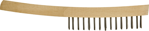 Wire Hand Brushes Wood Handle 2-row