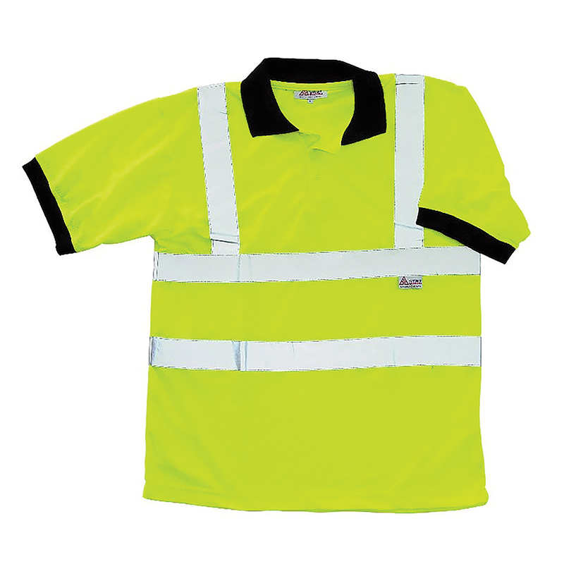 HI VIS SHORT SLEEVE SAFETY POLSHIRT