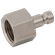 M5 METRIC FEM  PLUG BRASS NICKEL