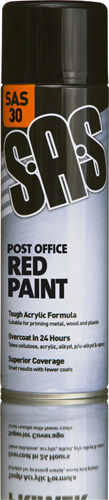 S.A.S Gloss Red Paint - Post Office Red - Multipack