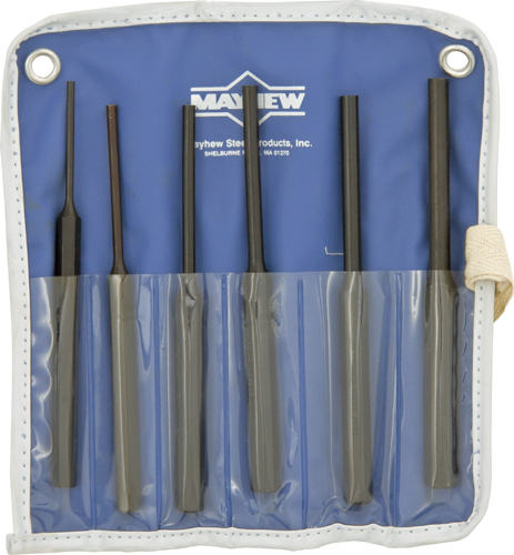 MAYHEW Pin Punch Standard Met Set 6-pce