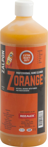 ZALPON 'Zorange' Orange Pumice Gel 1 Ltr