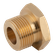 BSPP 1/2 HOLLOW BRASS MALE PLUG