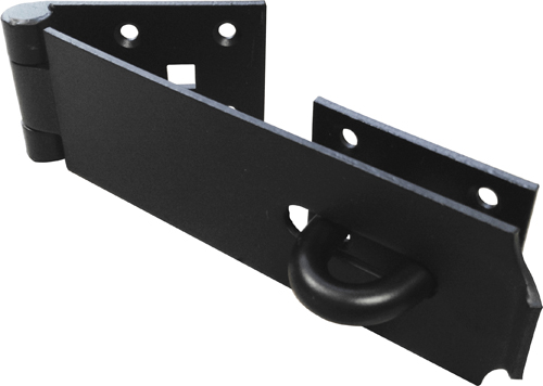 HD safety hasp & staple Blk 190mm