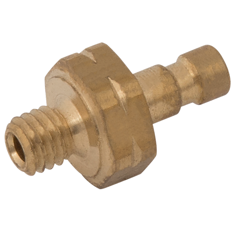 M3 METRIC MALE PLUG BRASS UNPLATED