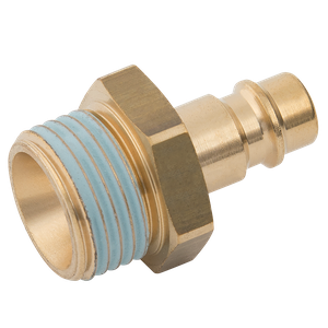 BSPP MALE PLUG  BRASS UNPLATED