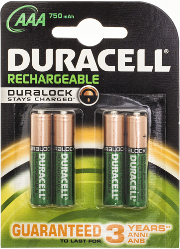 DURACELL Rechargeable AAA 750Mah