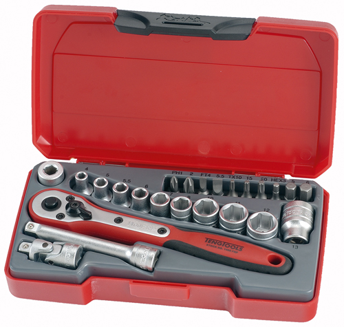 TENG 1/4 Dr Socket Set 23-pce