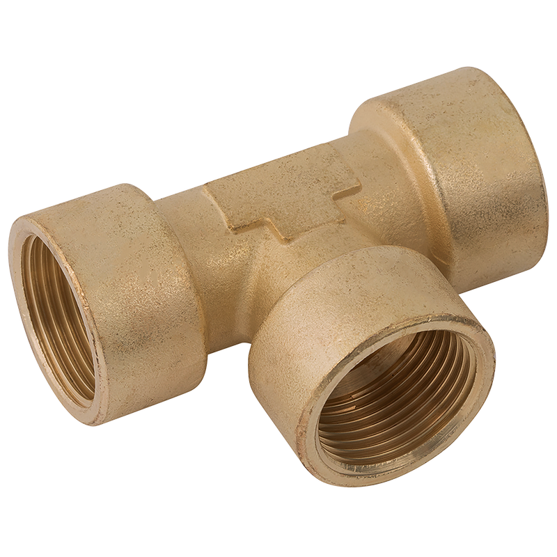 BSPP BRASS FEMALE TEE EQUAL